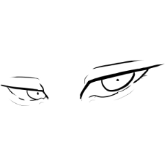 Male anime eye lineart - CLIP STUDIO ASSETS