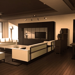 Background Material Everyday To See Hen Apartment Living Twhouse004y Evening Clip Studio Assets