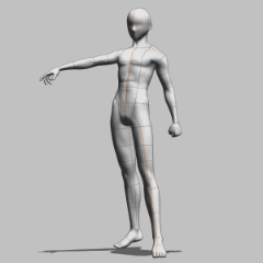 Character reference pose - CLIP STUDIO ASSETS