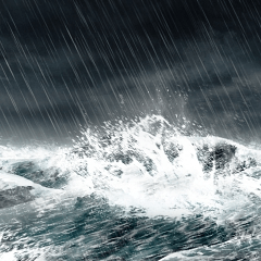 尼庫魯背景材料自然 地牢 4 海洋 風暴海002 Arashi Clip Studio Assets