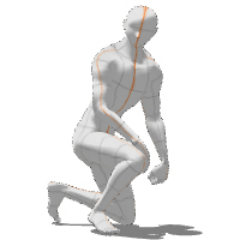 Casual crouch - CLIP STUDIO ASSETS