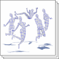 Fall Jump Pose Set Clip Studio Assets