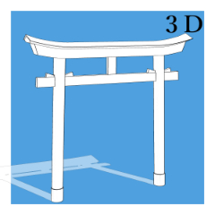 No muy grande torii puerta - Clip Studio Assets