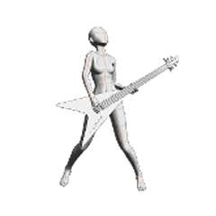ギターポーズ1 - CLIP STUDIO ASSETS