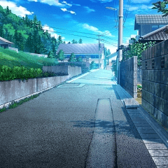 みにくる背景素材日常編17 道路 街並み1803tanuki004 昼 Clip Studio Assets