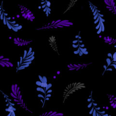 Dark flower pattern - CLIP STUDIO ASSETS