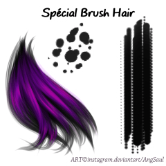 Hair Brush 3 - CLIP STUDIO ASSETS