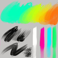 わしゃわしゃ塗るブラシ Clip Studio Assets