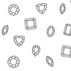 Gem Cut Pattern Clip Studio Assets