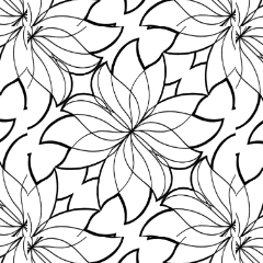 sharp floral pattern - CLIP STUDIO ASSETS