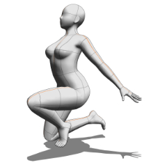 魔法少女ポーズ2 Clip Studio Assets