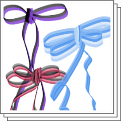 Ribbon material - CLIP STUDIO ASSETS