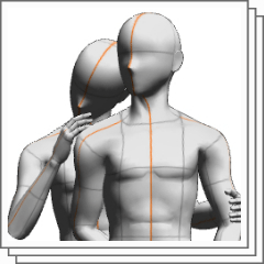 Clinging BL pose - CLIP STUDIO ASSETS