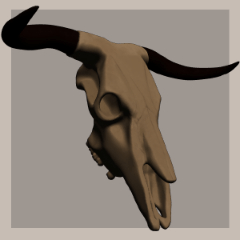 漫画の牛の頭蓋骨 - CLIP STUDIO ASSETS