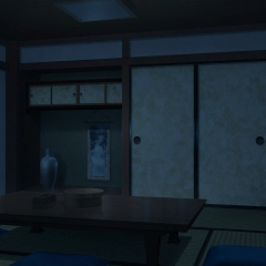 日式客房客廳 Bg02 D C 夜 Clip Studio Assets