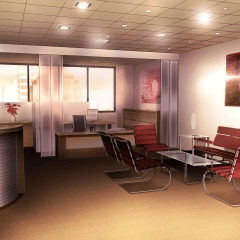 Background material Office hen 02_ fashionable office 