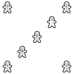 ジンジャーマンの連続柄2 Clip Studio Assets