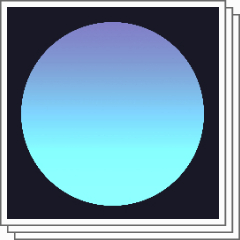 Gradient Moon - CLIP STUDIO ASSETS