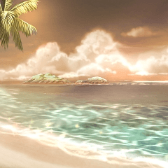 背景材料暑假 1 海iris010y 夜 Clip Studio Assets