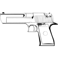 Gun Line Drawing Material Clip Studio Assets