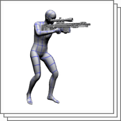 Rifle Pose For Men Material Collection Clip Studio Assets