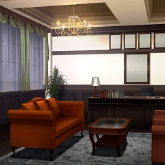 Background Material Gakuen Hen Principal S Office Twschool007n Night Clip Studio Assets