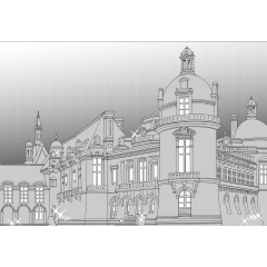 Western Castles Round Roofs Clip Studio Assets