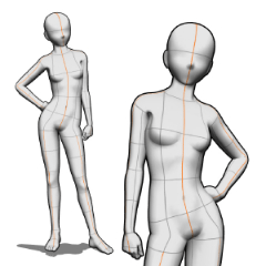 standing pose set - CLIP STUDIO ASSETS