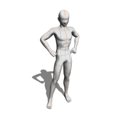 Dynamic Pose 45 - CLIP STUDIO ASSETS