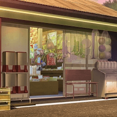 みにくる背景素材日常編17 駄菓子屋1803tanuki009 夕 Clip Studio Assets