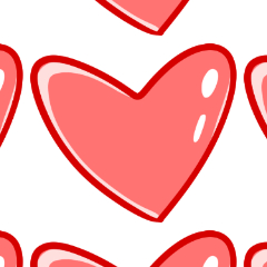 Cute Heart Pattern - CLIP STUDIO ASSETS