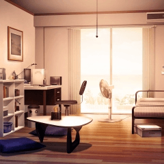 Background Material Everyday To See Hen 19 Room Man Casual Bg02 Pl E Evening Clip Studio Assets