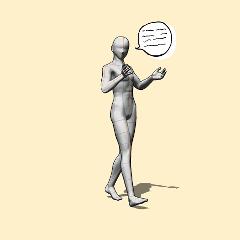 Walk and Talk Pose 2 - CLIP STUDIO ASSETS