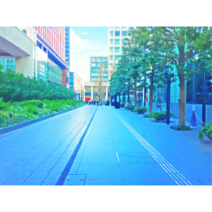 A 3都会の歩道1空有り Clip Studio Assets