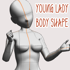 Young Lady Shape - CLIP STUDIO ASSETS