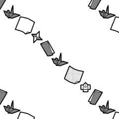 折り紙の連続柄 Clip Studio Assets