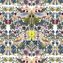 birds royal pattern clothing - CLIP STUDIO ASSETS