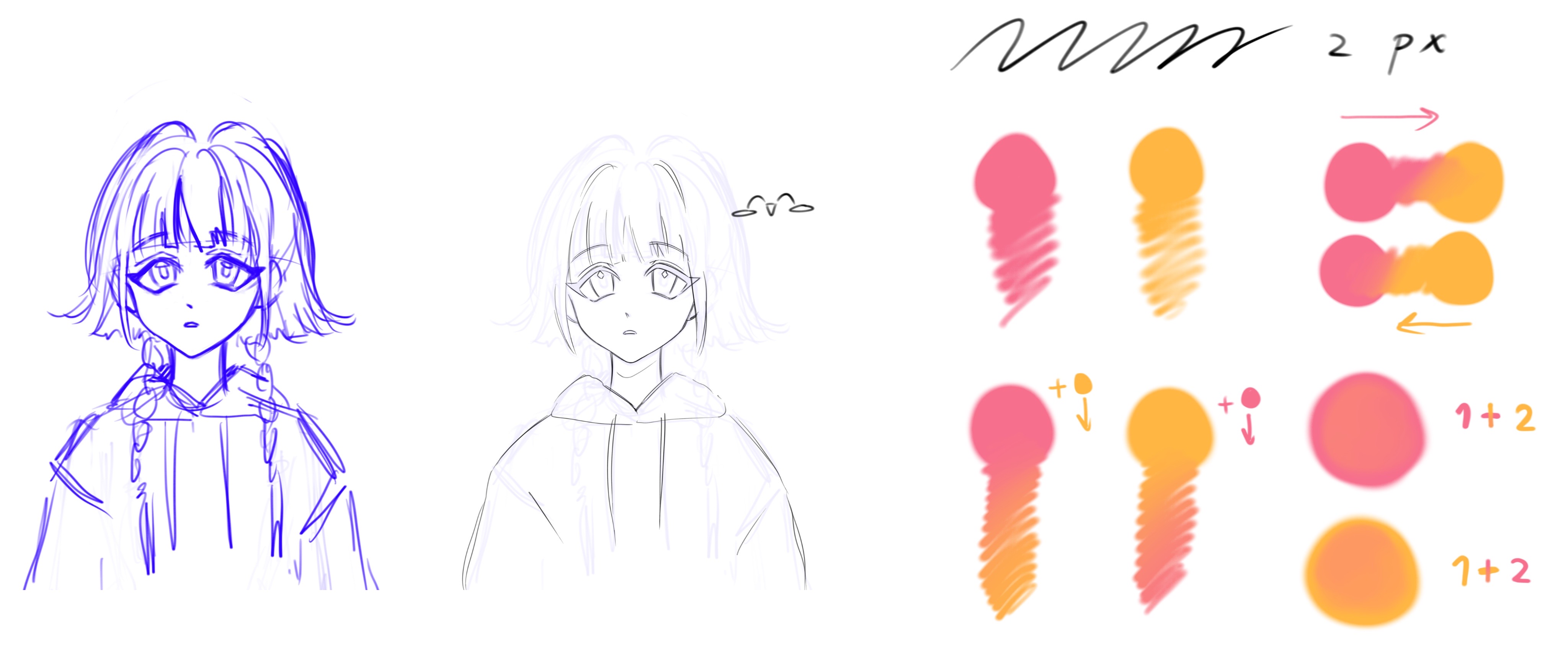 color de línea blah blah blah - CLIP STUDIO ASSETS