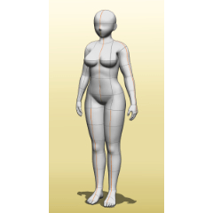 female) Thick Body Type - CLIP STUDIO ASSETS