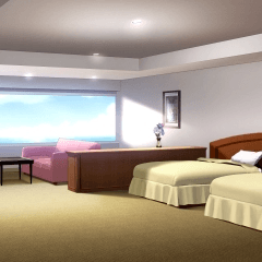 みにくる背景素材レジャー 施設編 ホテル客室snowmori 019 昼 Clip Studio Assets