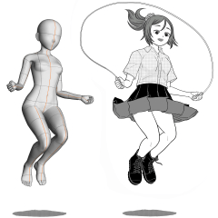 rope skipping - CLIP STUDIO ASSETS