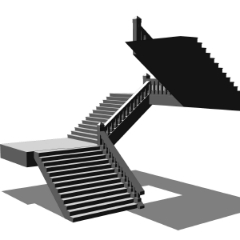 A clockwise staircase - CLIP STUDIO ASSETS