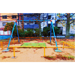 景觀2dcg 住宅區公園6 背景遮蔽拼貼 Clip Studio Assets