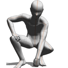 Crouch - CLIP STUDIO ASSETS
