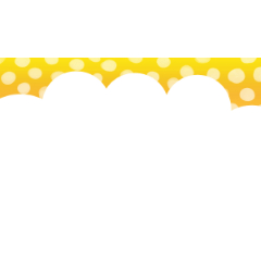 橙色PRF點蓬雲背景- CLIP STUDIO ASSETS