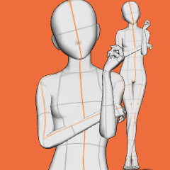 ポーズ15種セット Clip Studio Assets