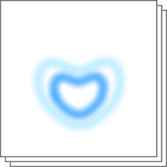 Airbrush Double Heart B Material Vol 2 Clip Studio Assets