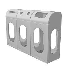 駅にあるゴミ箱02 Clip Studio Assets