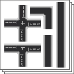 普通道路集 免費版本 Clip Studio Assets