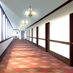 Apartment Hallway _ daytime _ The background material everyday hen 21 ...